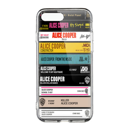 Alice Cooper Albums Cassette Collection Retro Phone Case