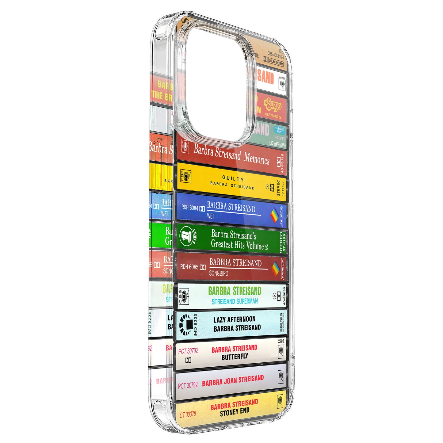 Barbra Streisand Albums Cassette Collection Retro Phone Case