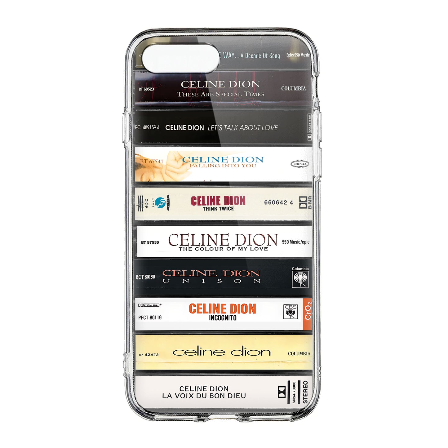 C��line Dion Albums Cassette Collection Retro Phone Case