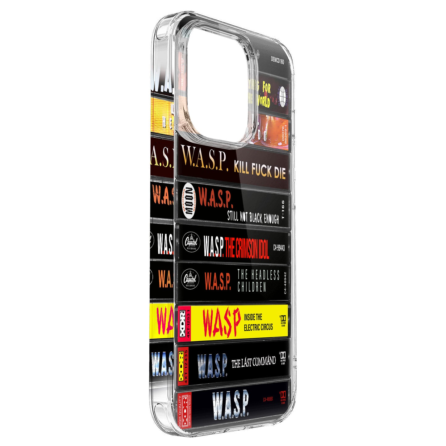 W.A.S.P Albums Cassette Collection Retro Phone Case