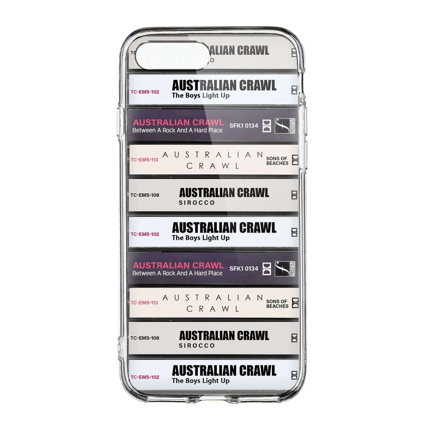 Australian Crawl Albums Cassette Collection Retro Phone Case