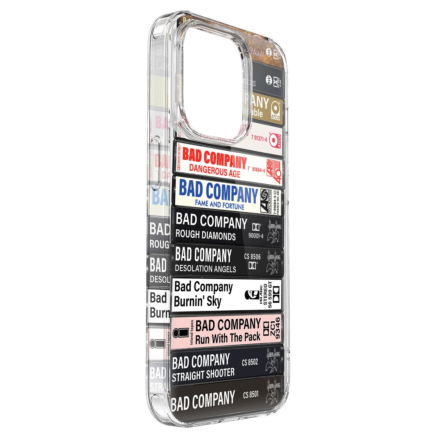 Bad Company Albums Cassette Collection Retro Phone Case