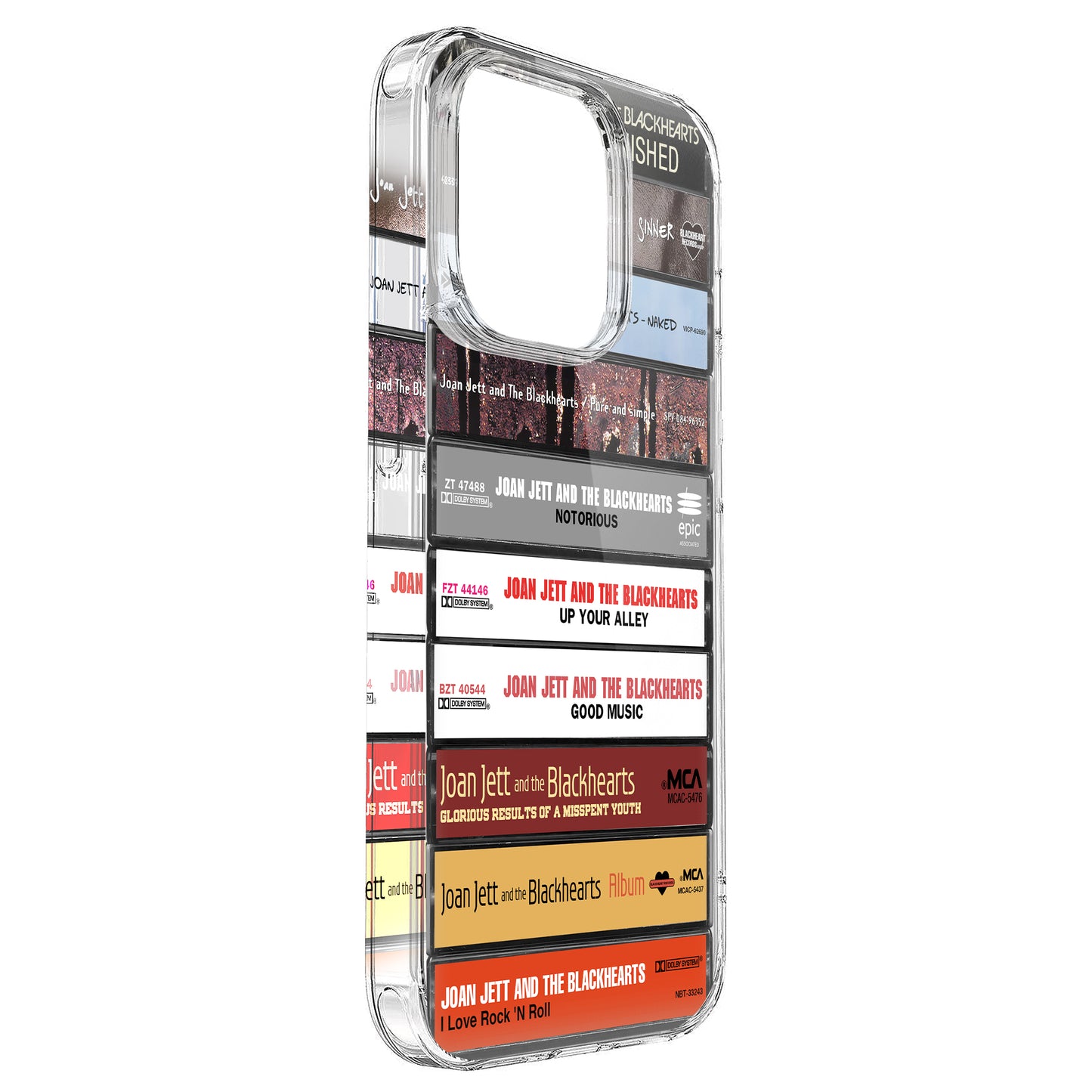 Joan Jett & The Blackhearts Albums Cassette Collection Retro Phone Case