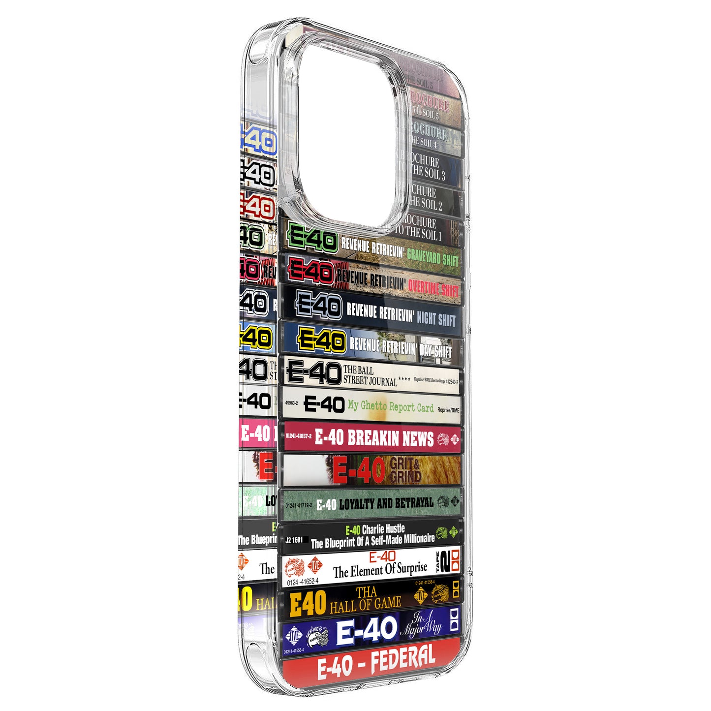 E-40 Albums Cassette Collection Retro Phone Case