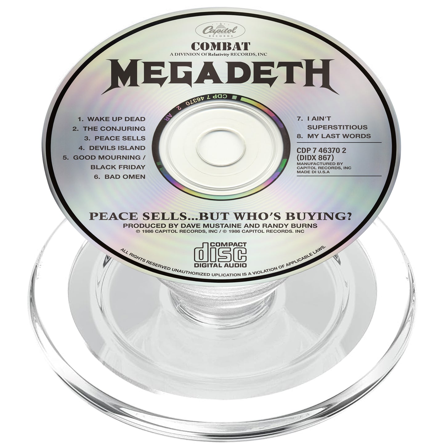 Peace Sells... But Who's Buying? CD Magnetic Phone Grip - Megadeth