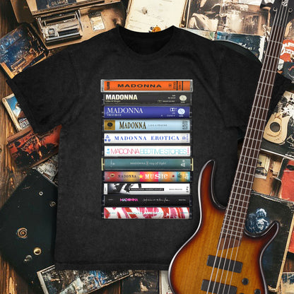 Madonna Albums Cassette Retro Collection Premium Unisex T-Shirt