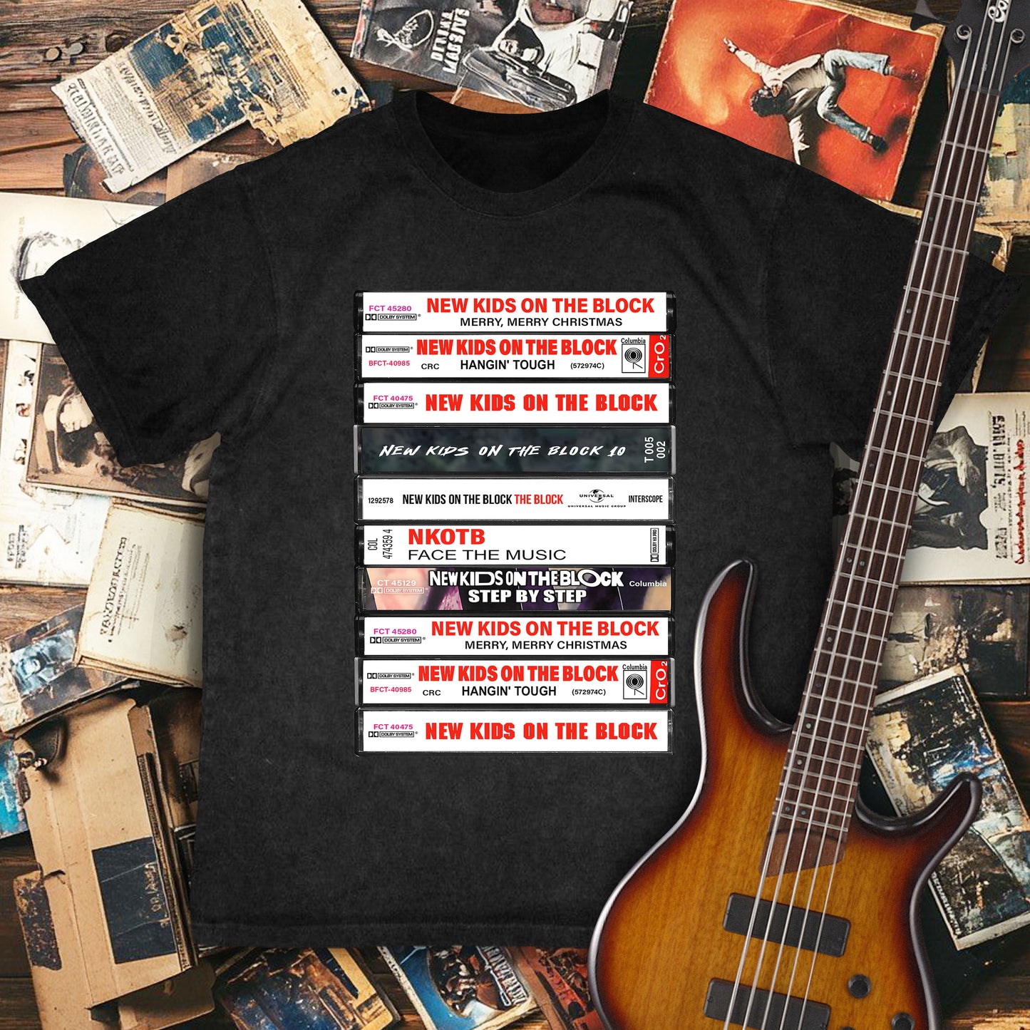 New Kids on the Block Albums Cassette Retro Collection Premium Unisex T-Shirt