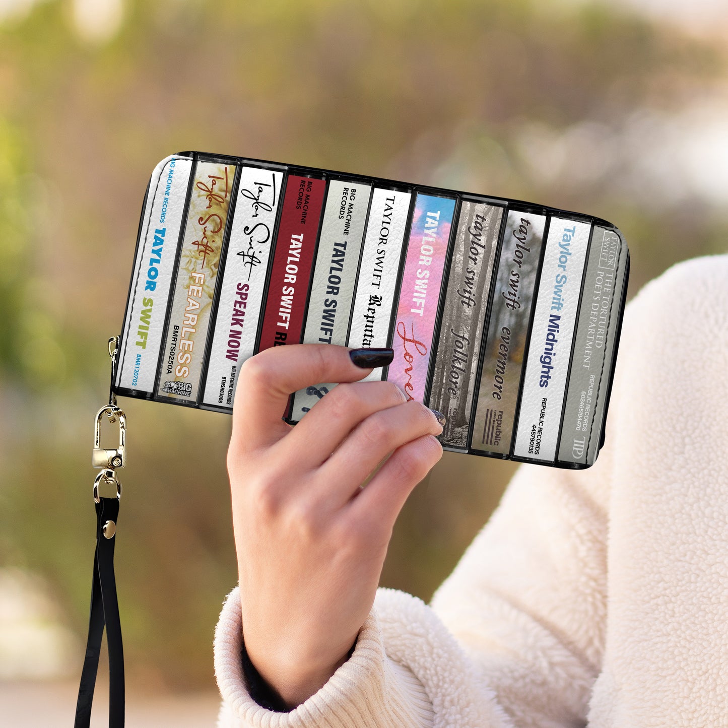 Taylor Swift Albums Cassette Vintage Leather Long Wallet