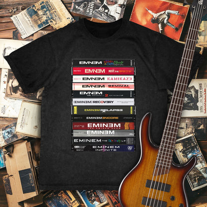 Eminem Albums Cassette Retro Collection Premium Unisex T-Shirt