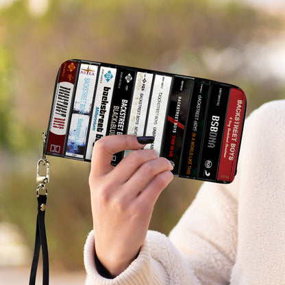 Backstreet Boys Albums Cassette Vintage Leather Long Wallet