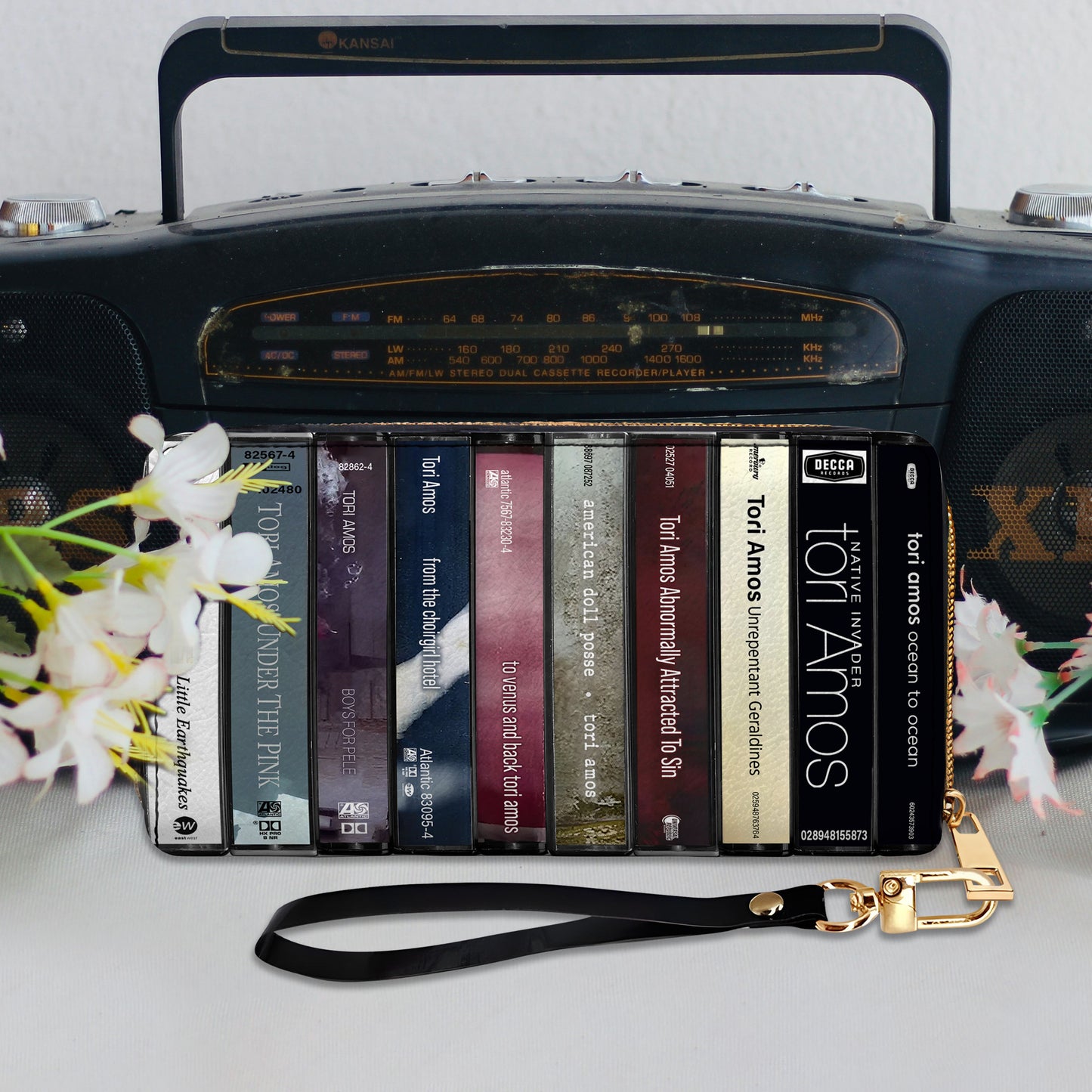 Tori Amos Albums Cassette Vintage Leather Long Wallet
