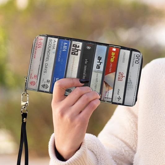 A-ha Albums Cassette Vintage Leather Long Wallet