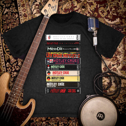 Mötley Crüe Albums Cassette Retro Collection Premium Unisex T-Shirt
