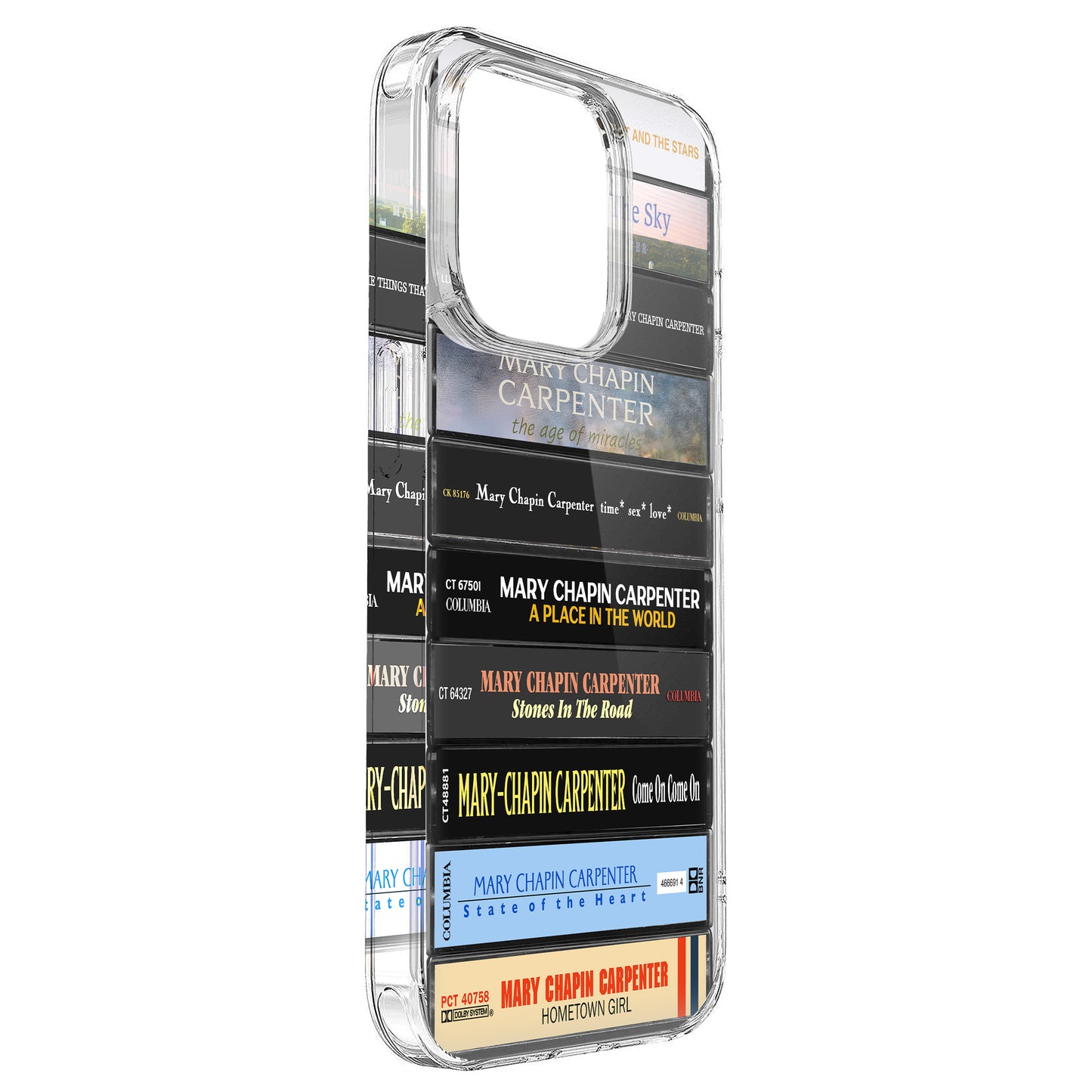 Mary Chapin Carpenter Albums Cassette Collection Retro Phone Case