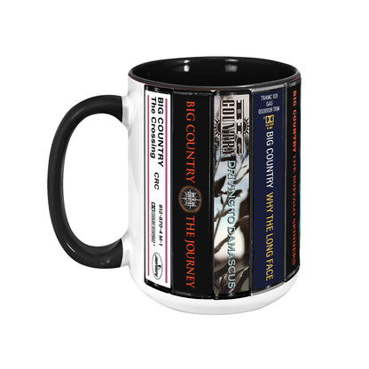 Big Country Albums Cassette Collection Retro Accent Edge-to-Edge Printed Mug