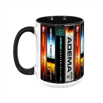 Adema Albums Cassette Collection Retro Accent Edge-to-Edge Printed Mug