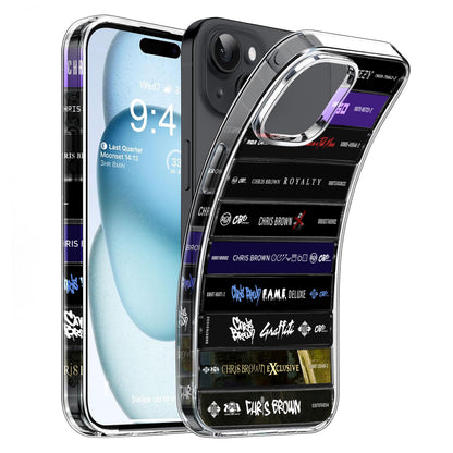 Chris Brown Albums Cassette Collection Retro Phone Case