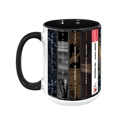 Skinny Puppy Albums Cassette Collection Retro Accent Edge-to-Edge Printed Mug