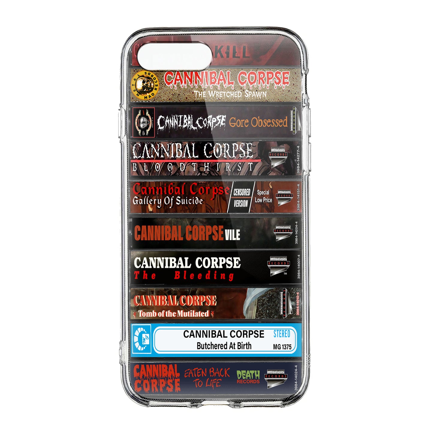 Cannibal Corpse Albums Cassette Collection Retro Phone Case