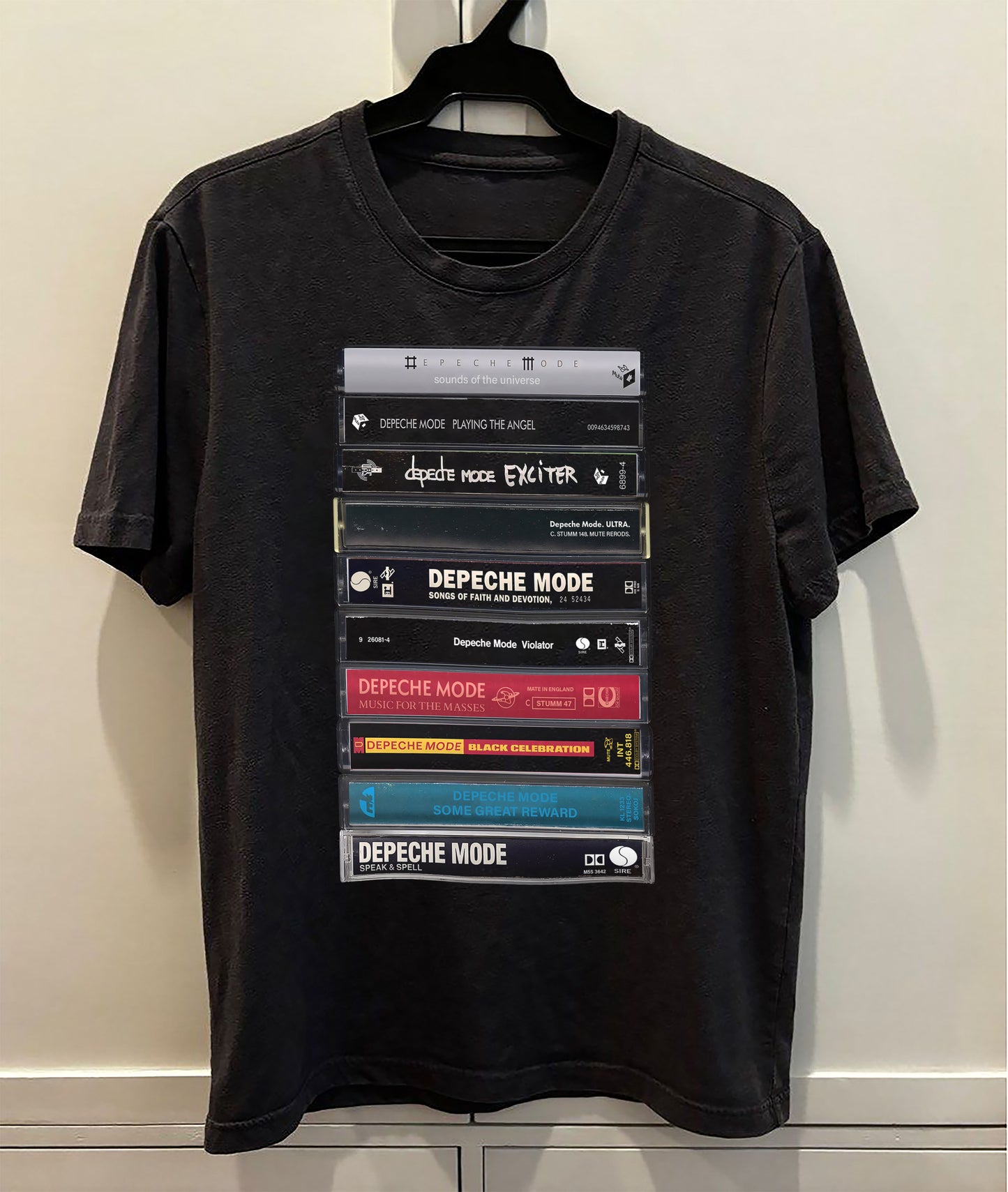 Depeche Mode Albums Cassette Retro Collection Premium Unisex T-Shirt