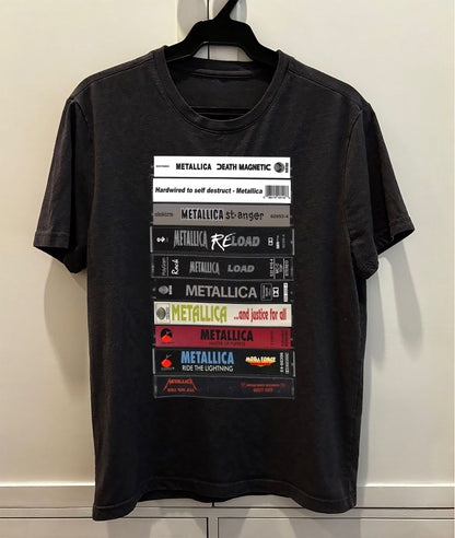 Metallica Albums Cassette Retro Collection Premium Unisex T-Shirt