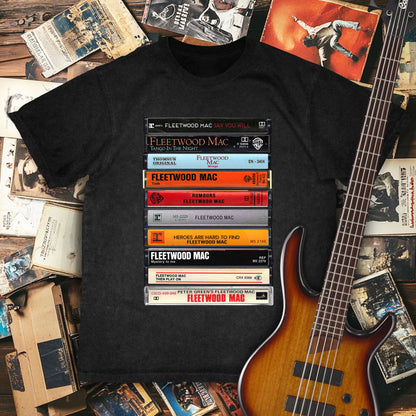 Fleetwood Mac Albums Cassette Retro Collection Premium Unisex T-Shirt