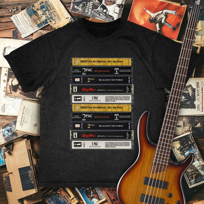 Tupac Albums Cassette Retro Collection Premium Unisex T-Shirt