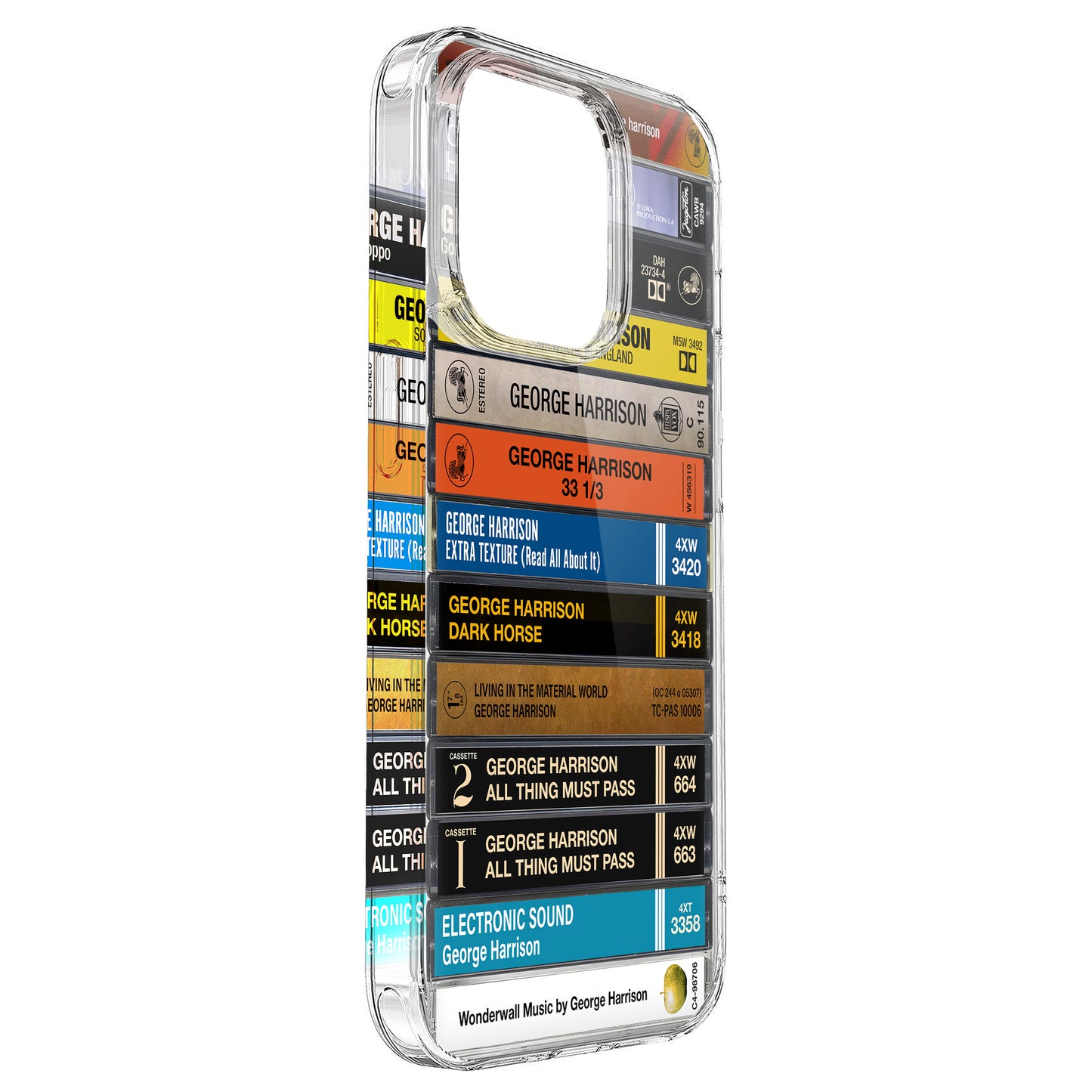 George Harrison Albums Cassette Collection Retro Phone Case
