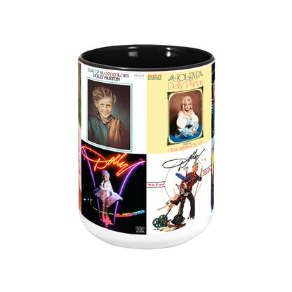 Dolly Parton Albums Cover Retro Collection Accent Mug