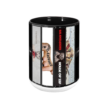 Die Antwoord Albums Cassette Collection Retro Accent Mug