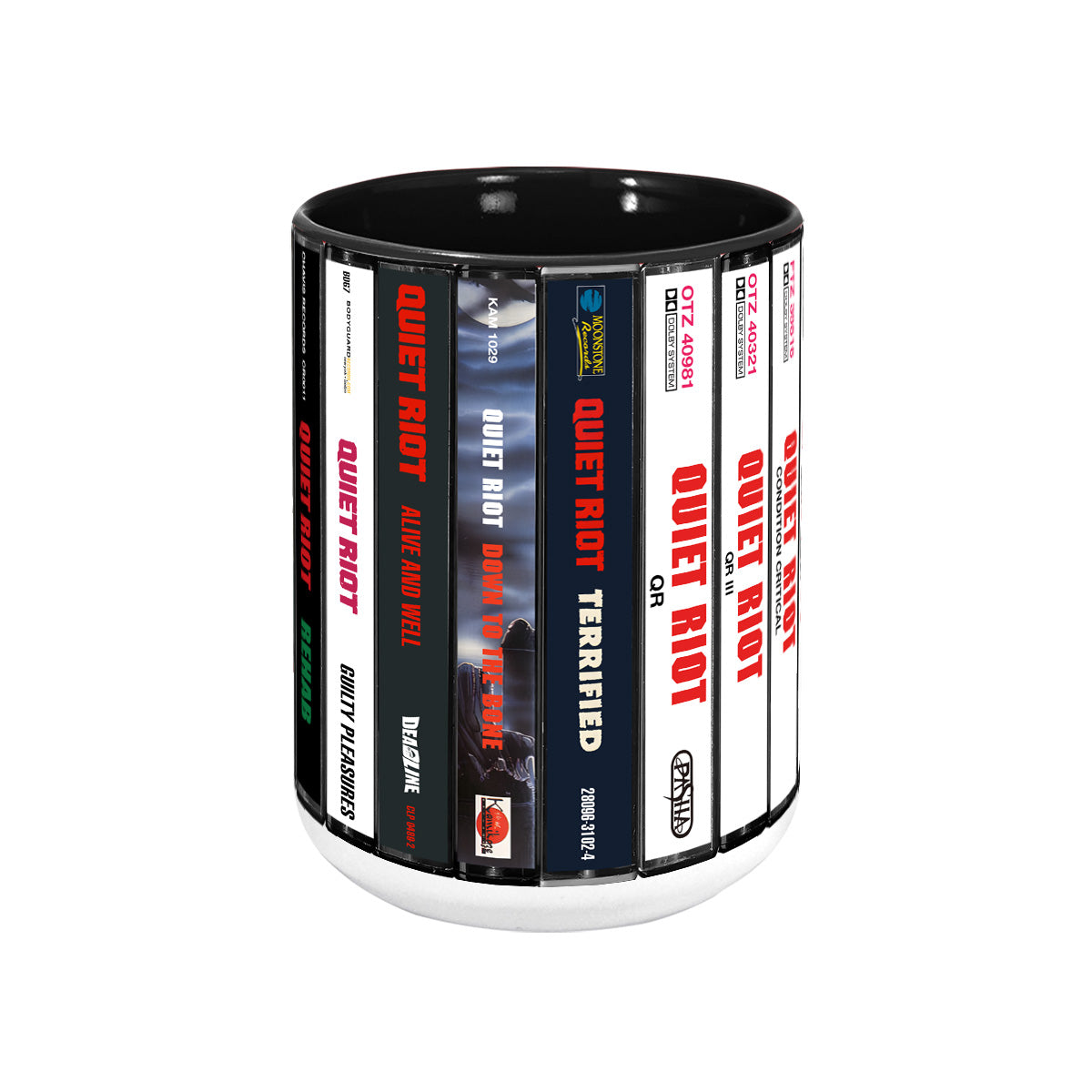 Quiet Riot Albums Cassette Collection Retro Accent Mug