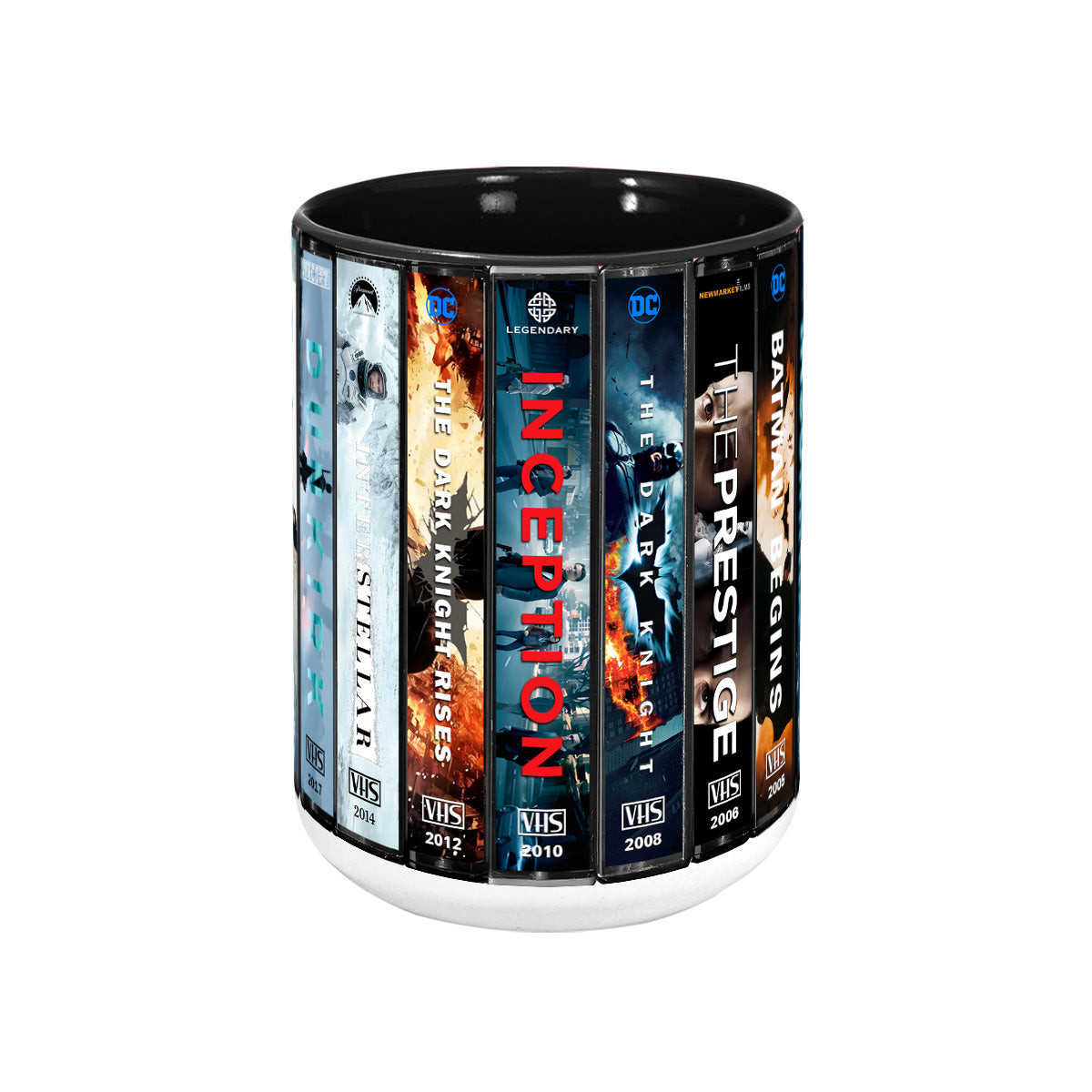 Christopher Nolan VHS Movies Collection Accent Mug