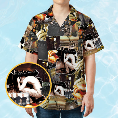 Creed Albums Covers Collage Unisex Hawaiian Shirt