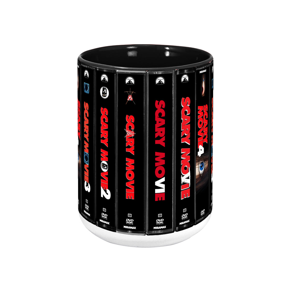 Scary Movie DVD Movies Collection Retro Accent Mug