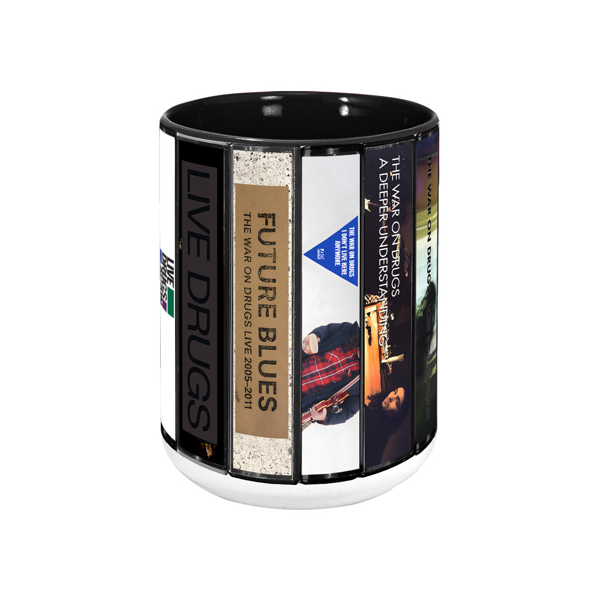 The War on Drugs Albums Cassette Collection Retro Accent Mug