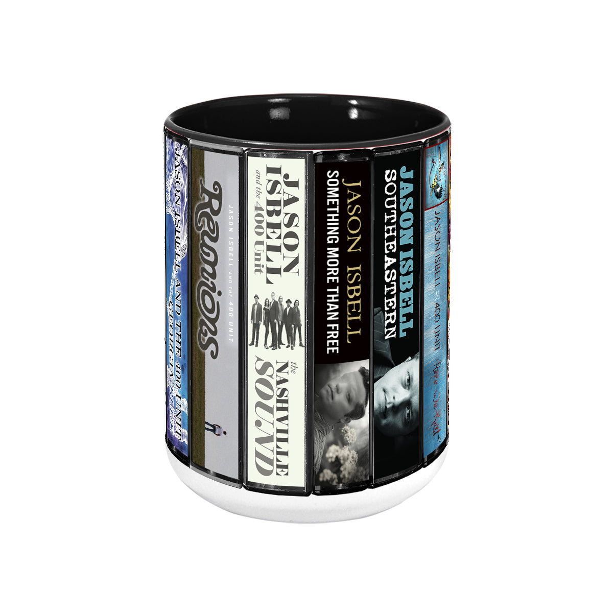 Jason Isbell Albums Cassette Collection Retro Accent Mug