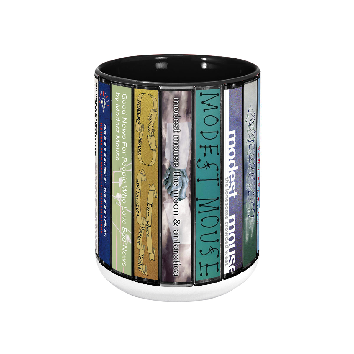 Modest Mouse Albums Cover Collection Retro Accent Mug