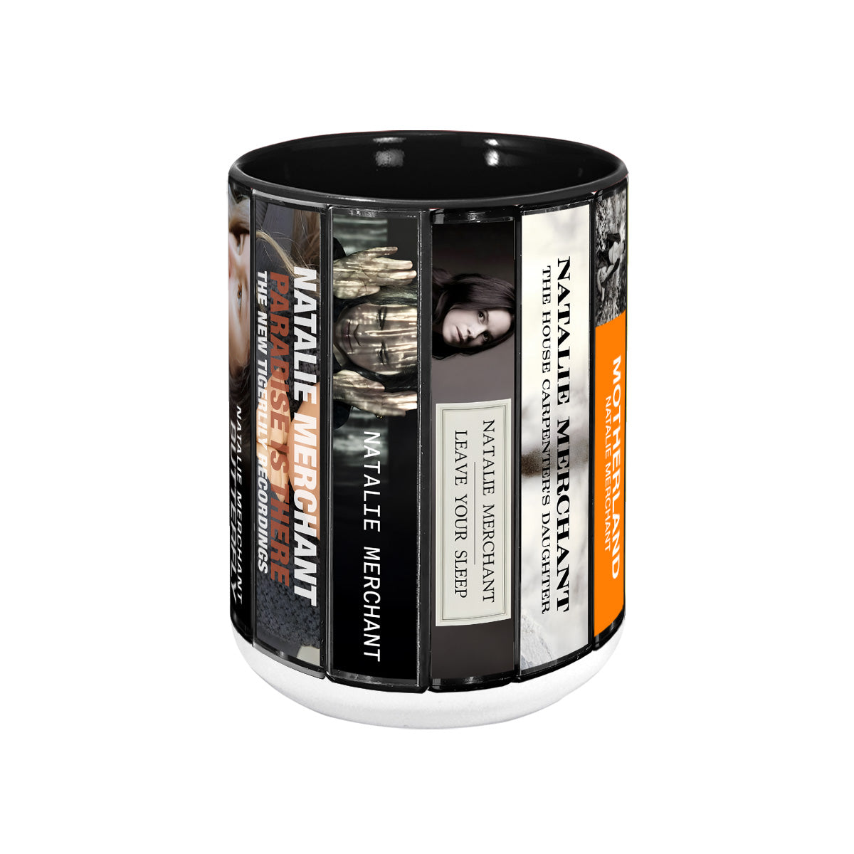 Natalie Merchant Albums Cassette Collection Retro Accent Mug