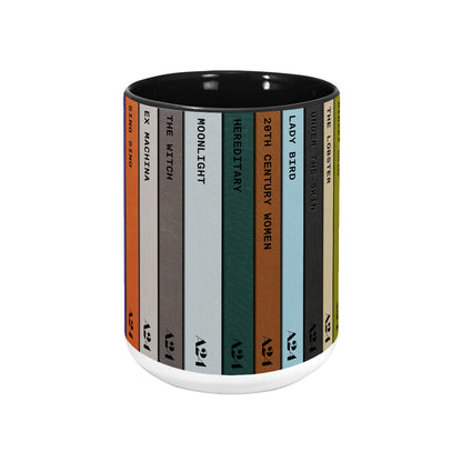 A24 Screenplay Movie Collection Retro Accent Mug
