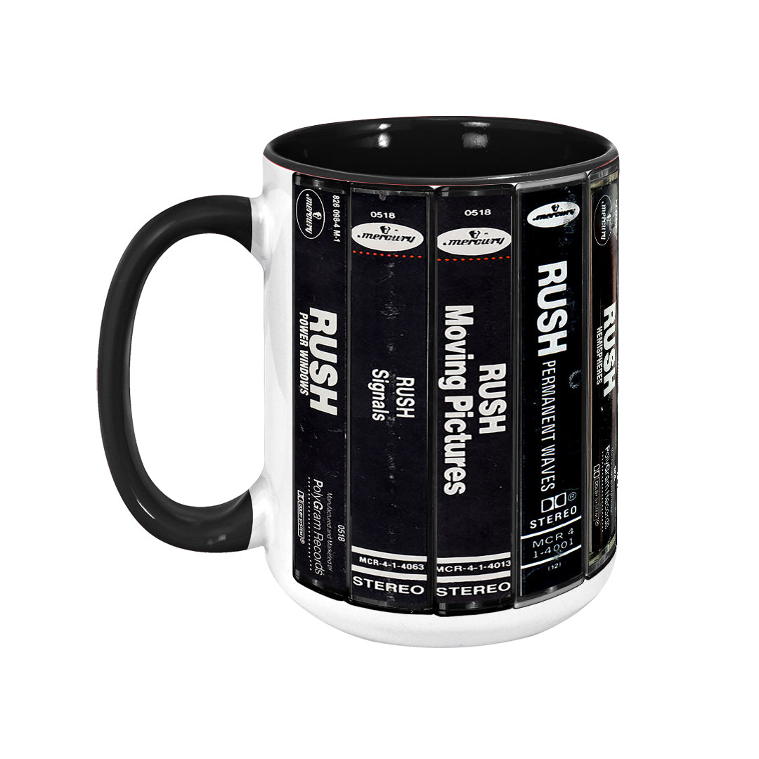 Rush Albums Cassette Retro Collection Accent Mug