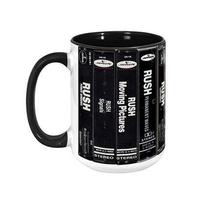 Rush Albums Cassette Retro Collection Accent Mug