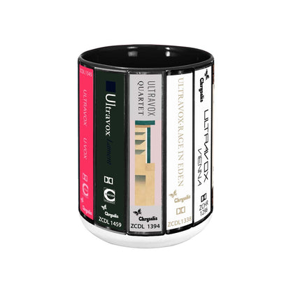 Ultravox Albums Cassette Collection Retro Accent Mug