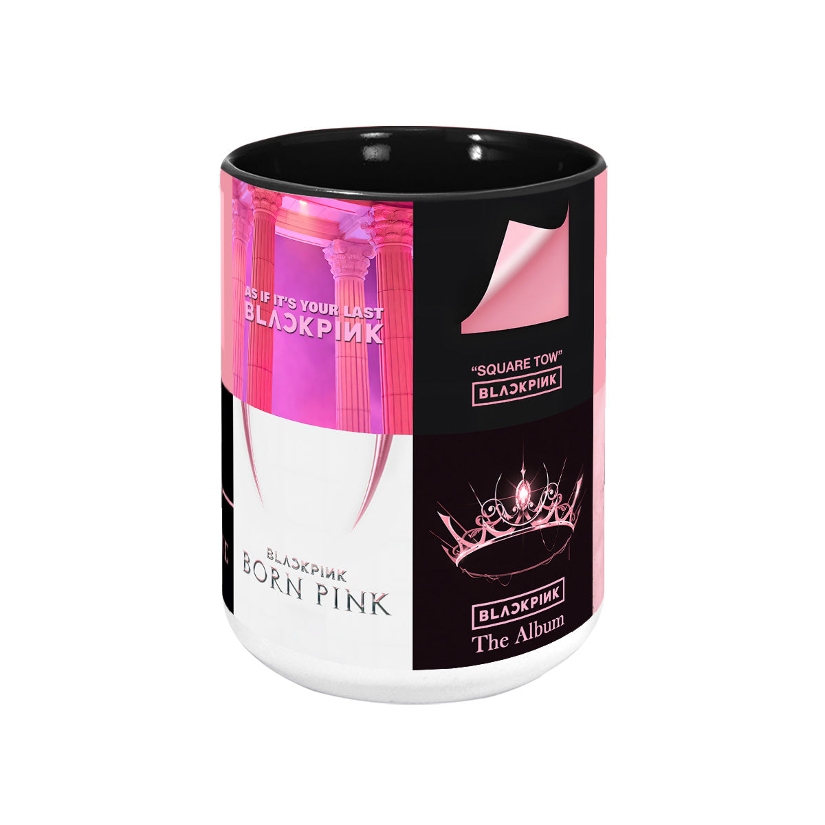 Blackpink Albums Cover Collection Retro Accent Mug