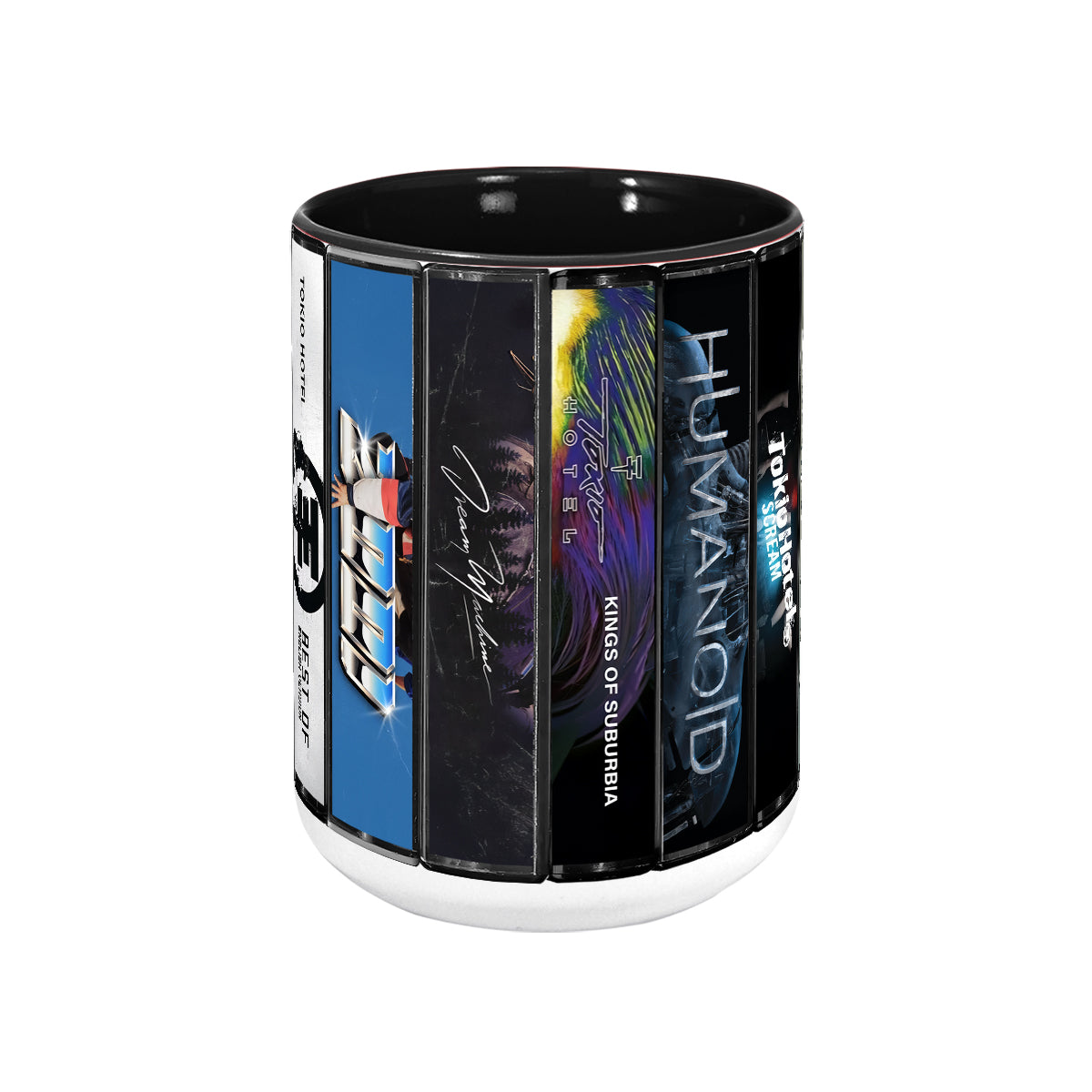 Tokio Hotel Albums Cassette Collection Retro Accent Mug