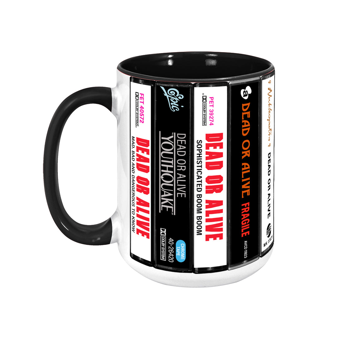 Dead or Alive Albums Cassette Collection Retro Accent Mug