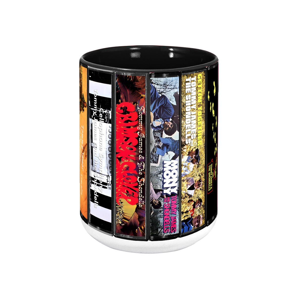 Tommy James and the Shondells Albums Cassette Collection Retro Accent Mug