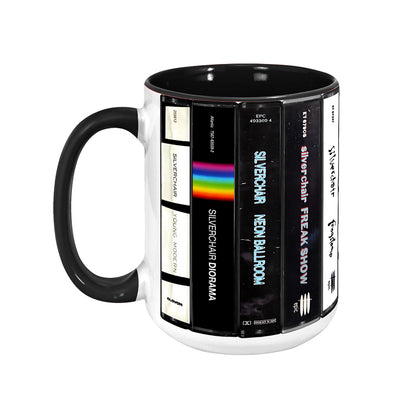 Silverchair Albums Cassette Collection Retro Accent Edge-to-Edge Printed Mug