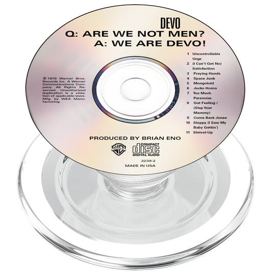 Q. Are We Not Men? A: We Are Devo! CD Magnetic Phone Grip - Devo