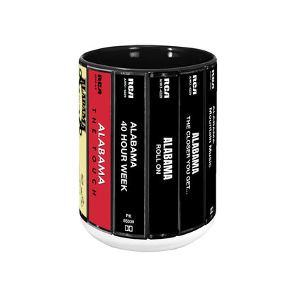 Alabama Albums Cassette Collection Retro Accent Mug
