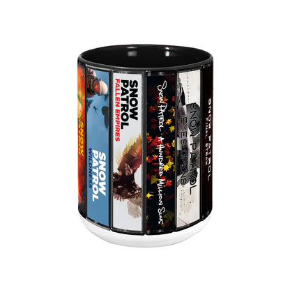 Snow Patrol Albums Cassette Collection Retro Accent Mug